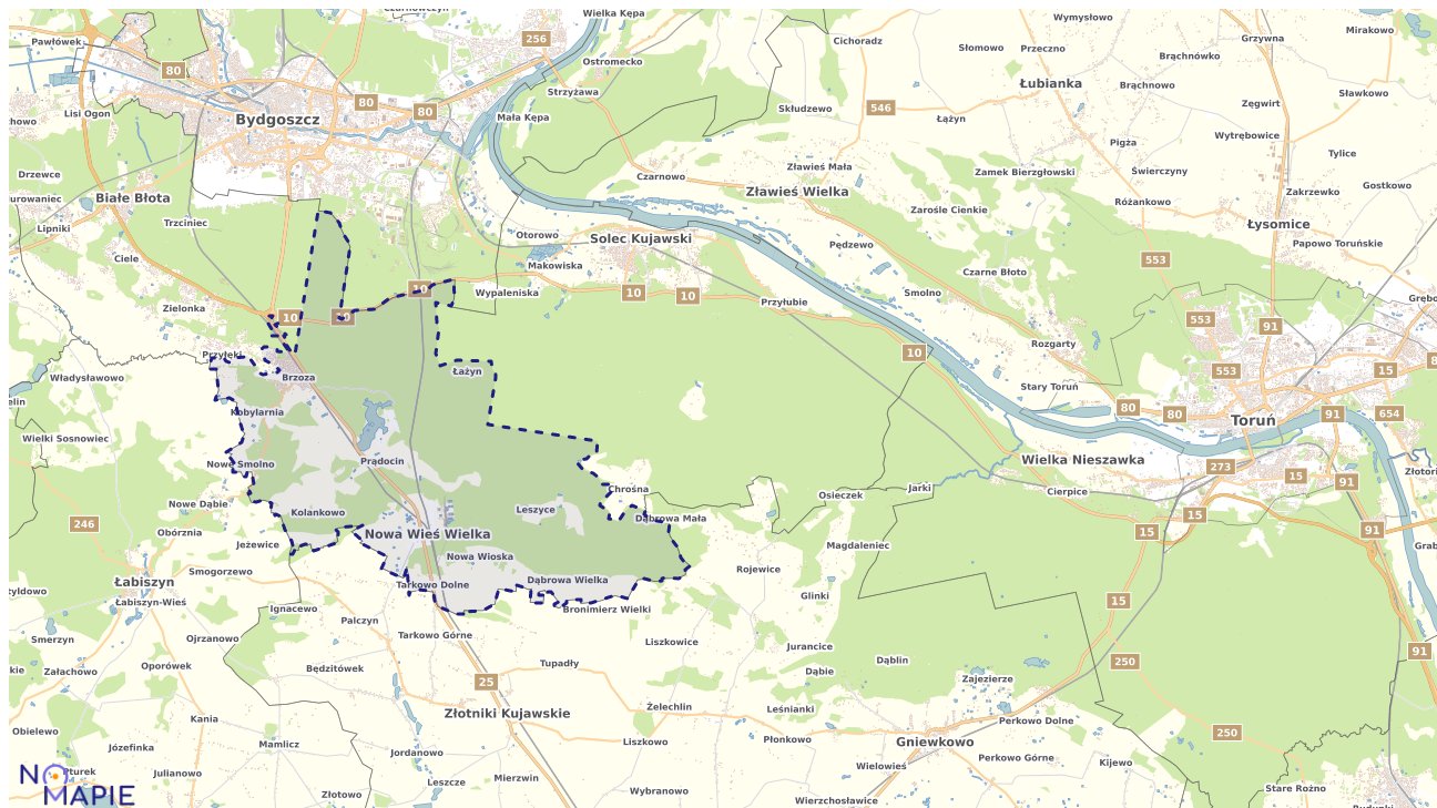 Mapa wyborów do sejmu Nowa Wieś Wielka